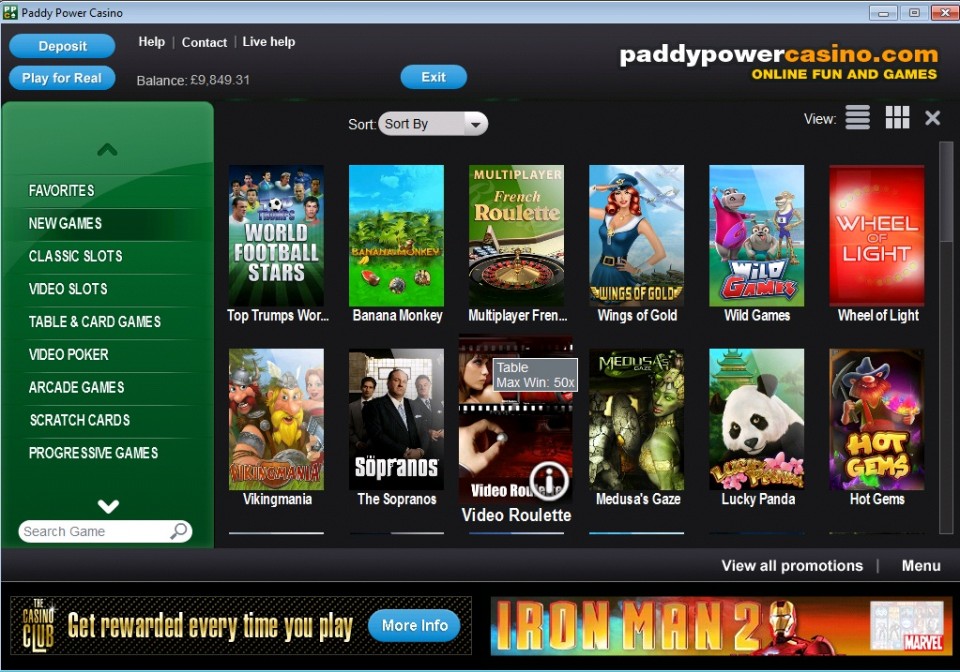 paddy power free casino games